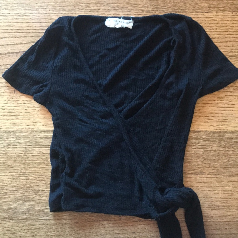 Wrap crop top